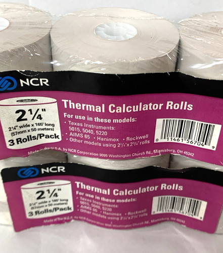 Rotoli calcolatrice termica