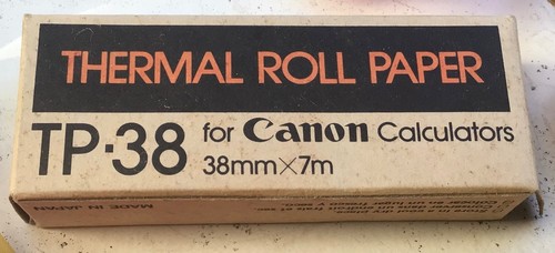 Rotolo carta termica vintage